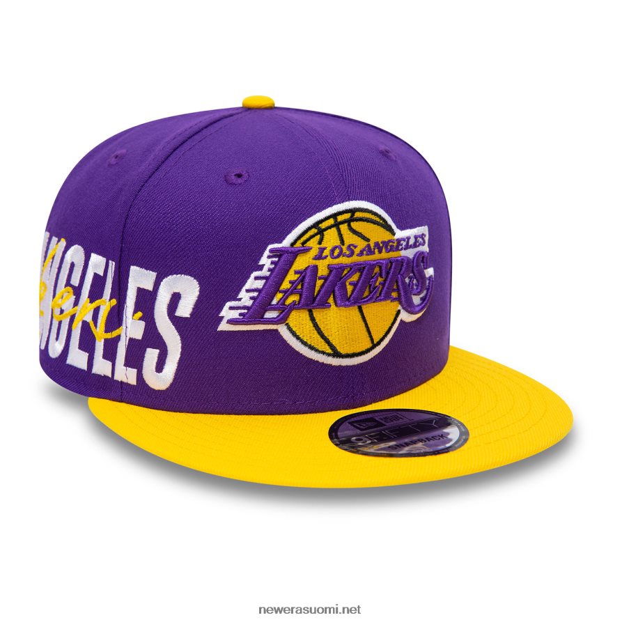 New Erala lakers side font purppura 9fifty snapback cap4V266L2026