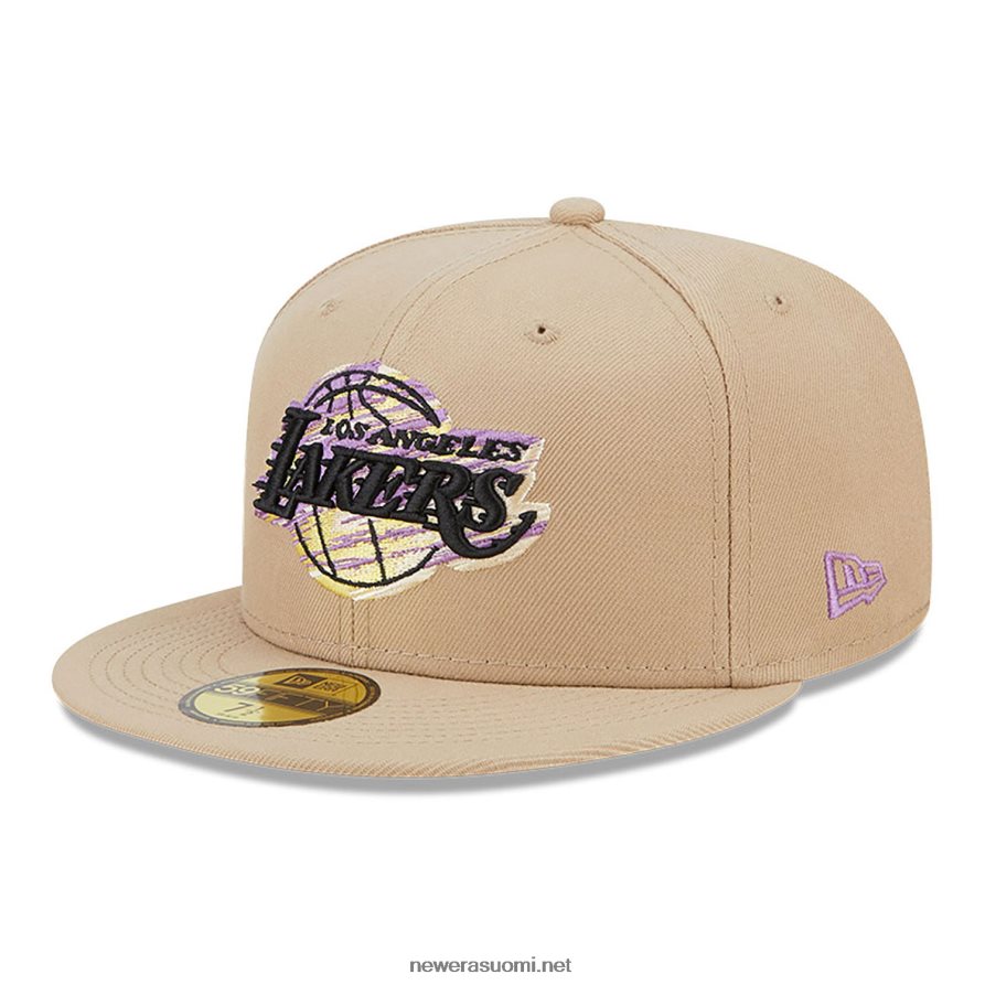 New Erala lakers team neon beige 59fifty sovitettu lippalakki4V266L444