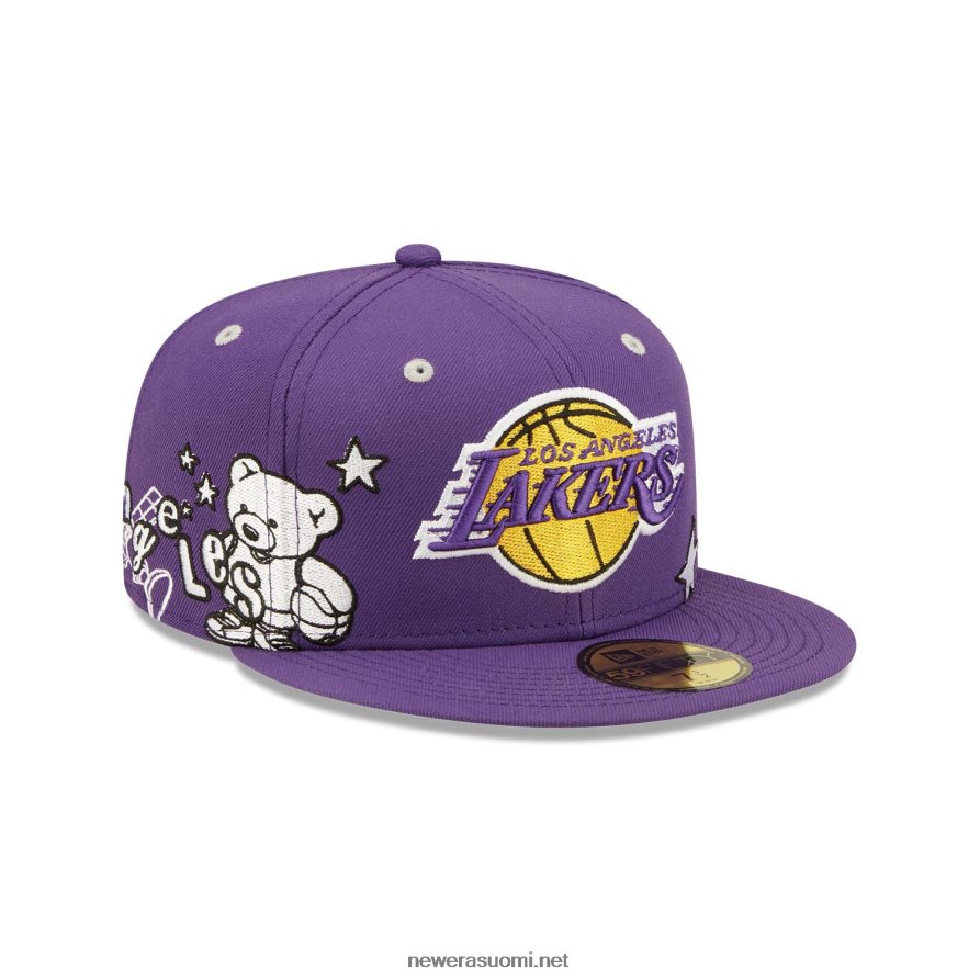 New Erala lakers teddy violetti 59fifty istuva lippalakki4V266L542