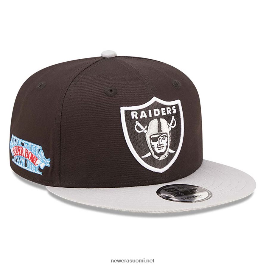 New Eralas vegas raiders team patch musta 9fifty snapback cap4V266L2098