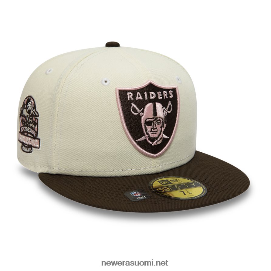 New Eralas vegas raiders valkoinen 59fifty varustettu korkki4V266L846