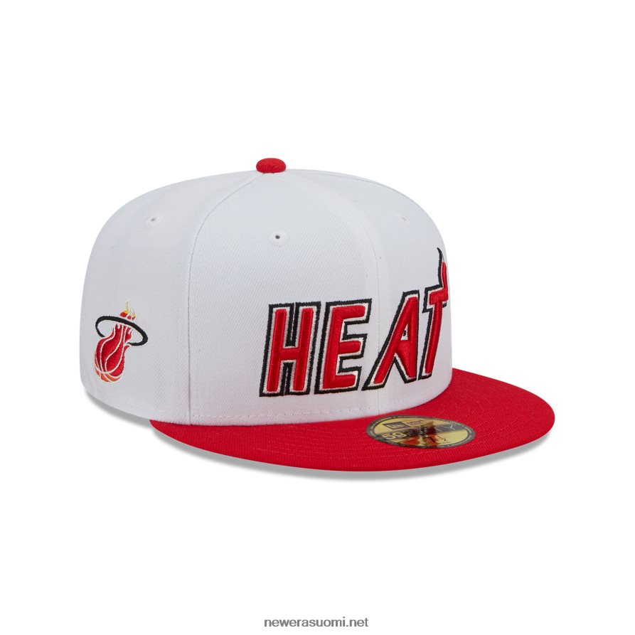 New Eramiami heat nba klassinen valkoinen 59fifty istuva lippalakki4V266L270