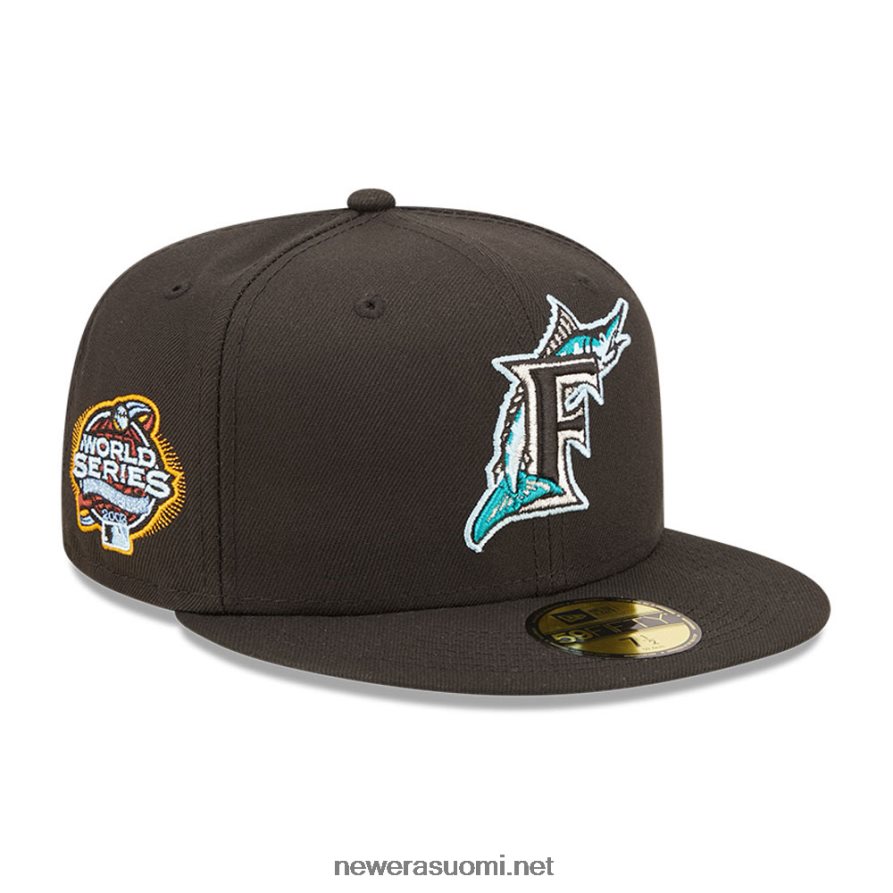 New Eramiami marlins mlb cloud musta 59fifty varustettu lippalakki4V266L422