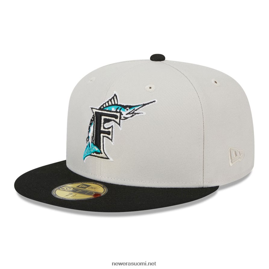 New Eramiami marlins varsity letter stone 59fifty varustettu korkki4V266L439