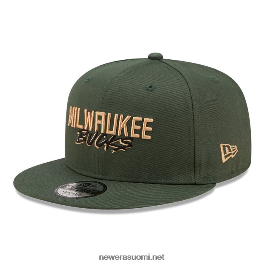 New Eramilwaukee bucks script logo khaki 9fifty snapback lippalakki4V266L1846