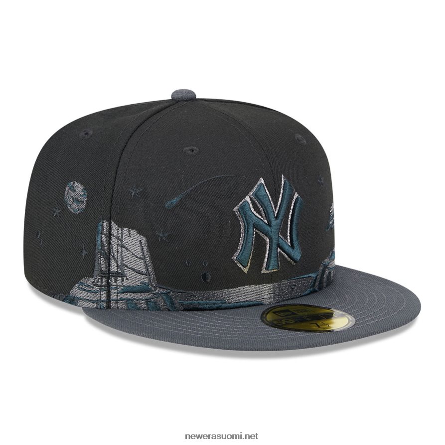 New Eranew york yankees planetary black 59fifty varustettu lippis4V266L132