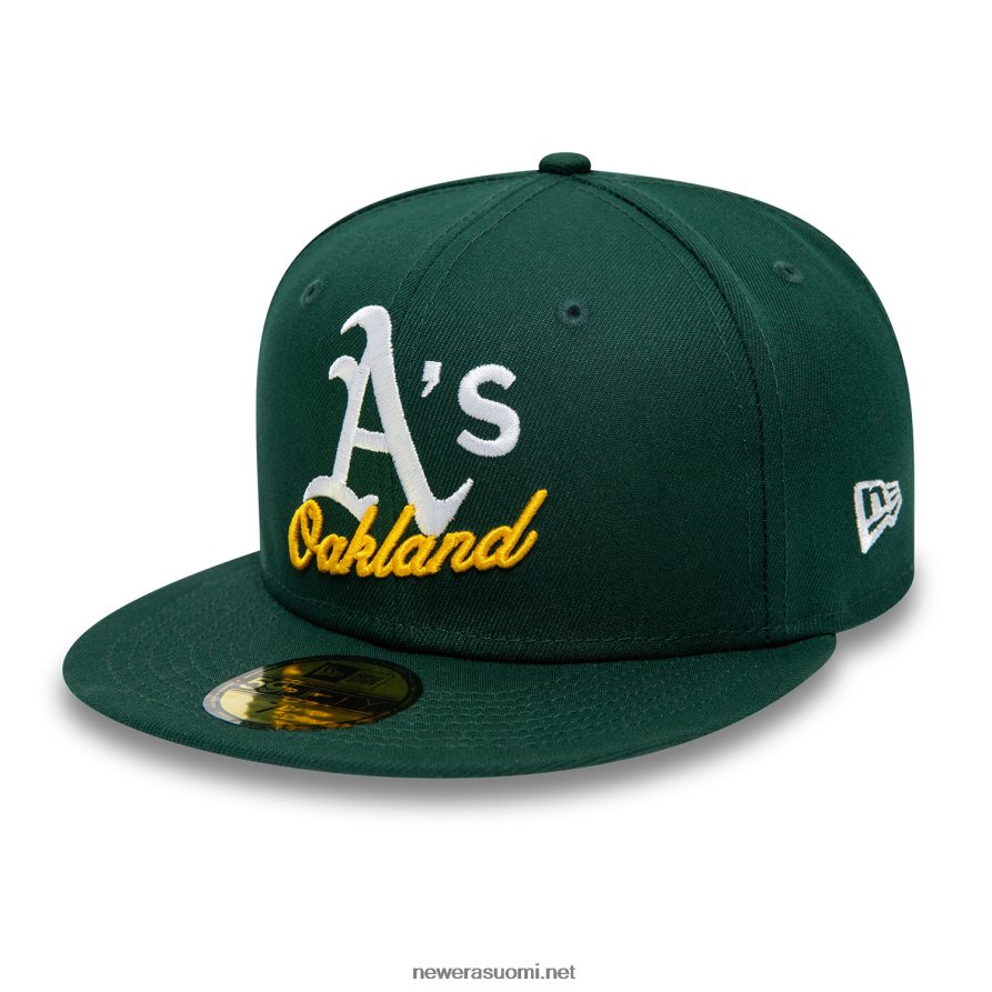 New Eraoakland athletics kaksoislogo tummanvihreä 59fifty istuva lippis4V266L507