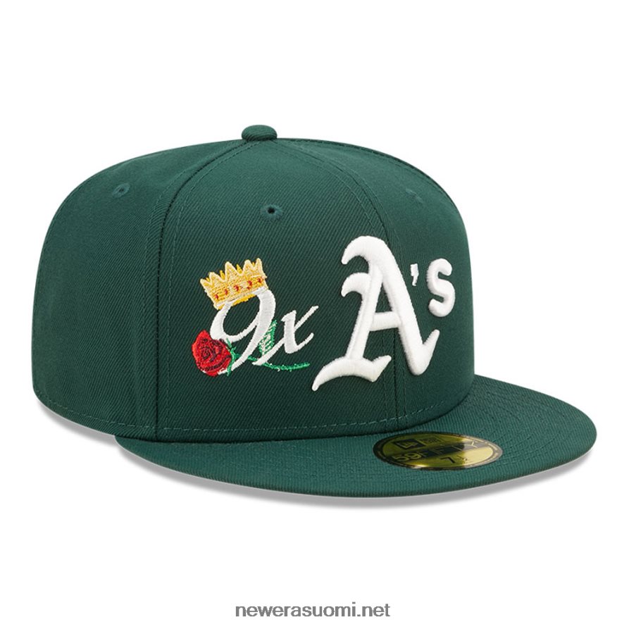 New Eraoakland athletics mlb crown champs green 59fifty fitted cap4V266L1075