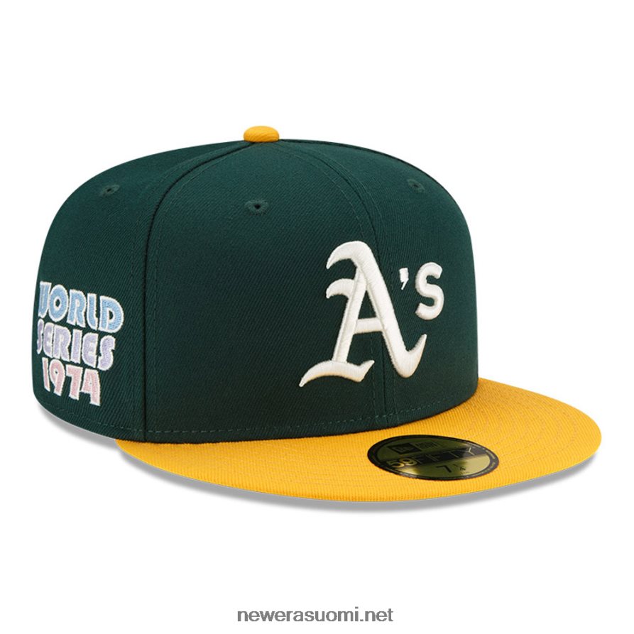 New Eraoakland athletics mlb pop hiki tummanvihreä 59fifty istuva lippis4V266L1025