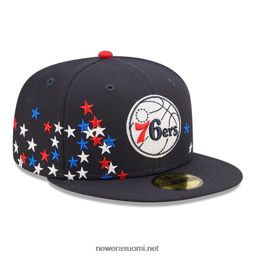 New Eraphiladelphia 76ers nba americana navy 59fifty varustettu lippalakki4V266L1208