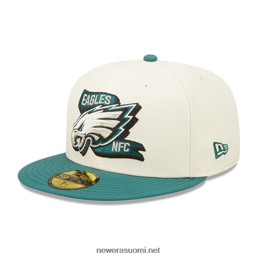 New Eraphiladelphia eagles nfl sideline 2022 valkoinen 59fifty varustettu lippalakki4V266L614