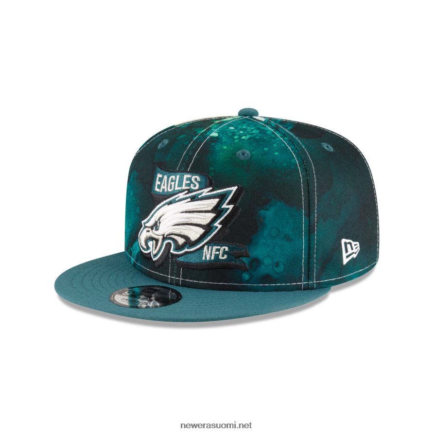 New Eraphiladelphia eagles nfl sideline 2022 vihreä 9fifty snapback cap4V266L1960