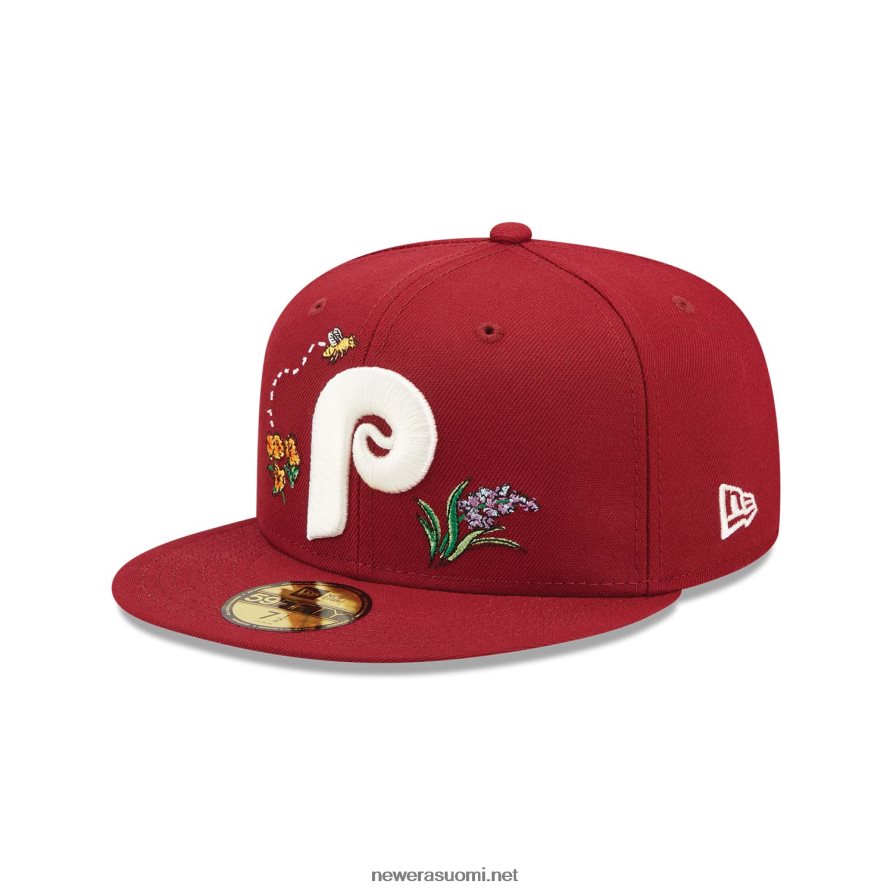 New Eraphiladelphia phillies akvarelli kukka punainen 59fifty cap4V266L1135