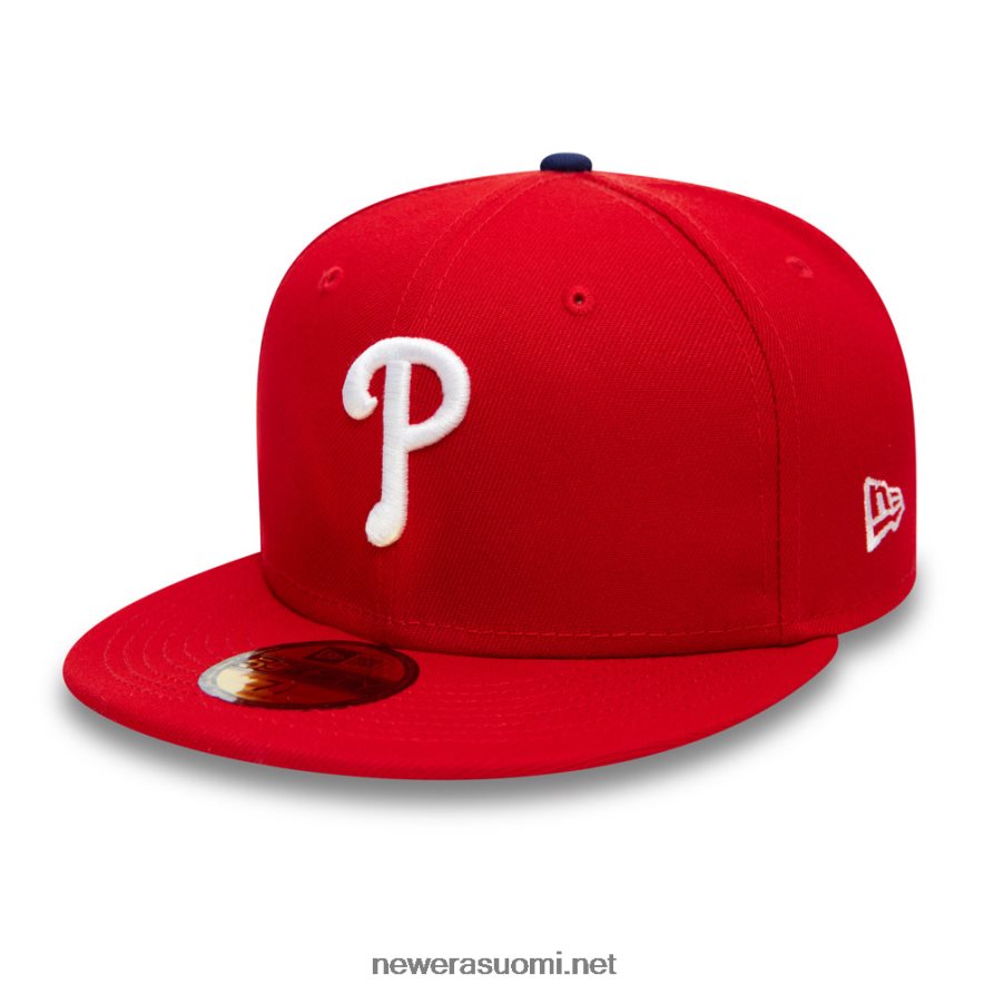 New Eraphiladelphia phillies autenttinen kentällä punainen 59fifty cap4V266L246