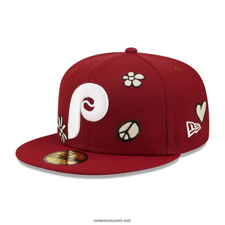 New Eraphiladelphia phillies mlb auringonvalo pop tummanpunainen 59fifty cap4V266L363