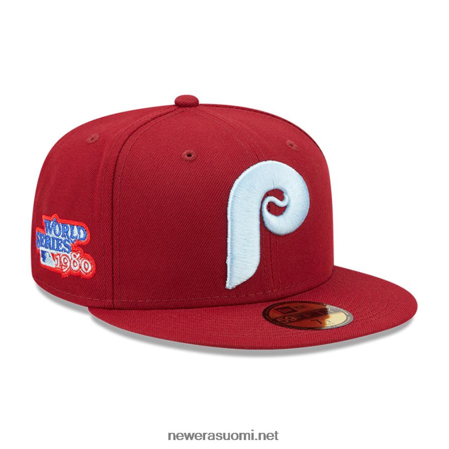 New Eraphiladelphia phillies mlb pilvi tummanpunainen 59fifty varustettu korkki4V266L50