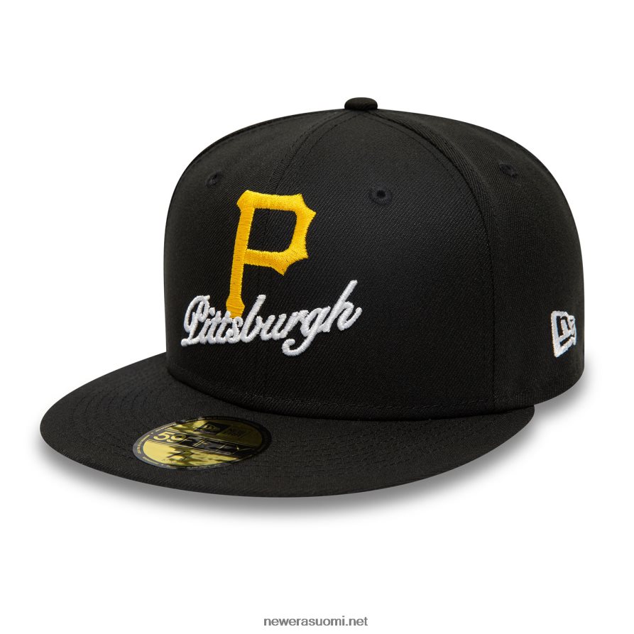 New Erapittsburgh pirates kaksoislogo musta 59fifty varustettu lippalakki4V266L446