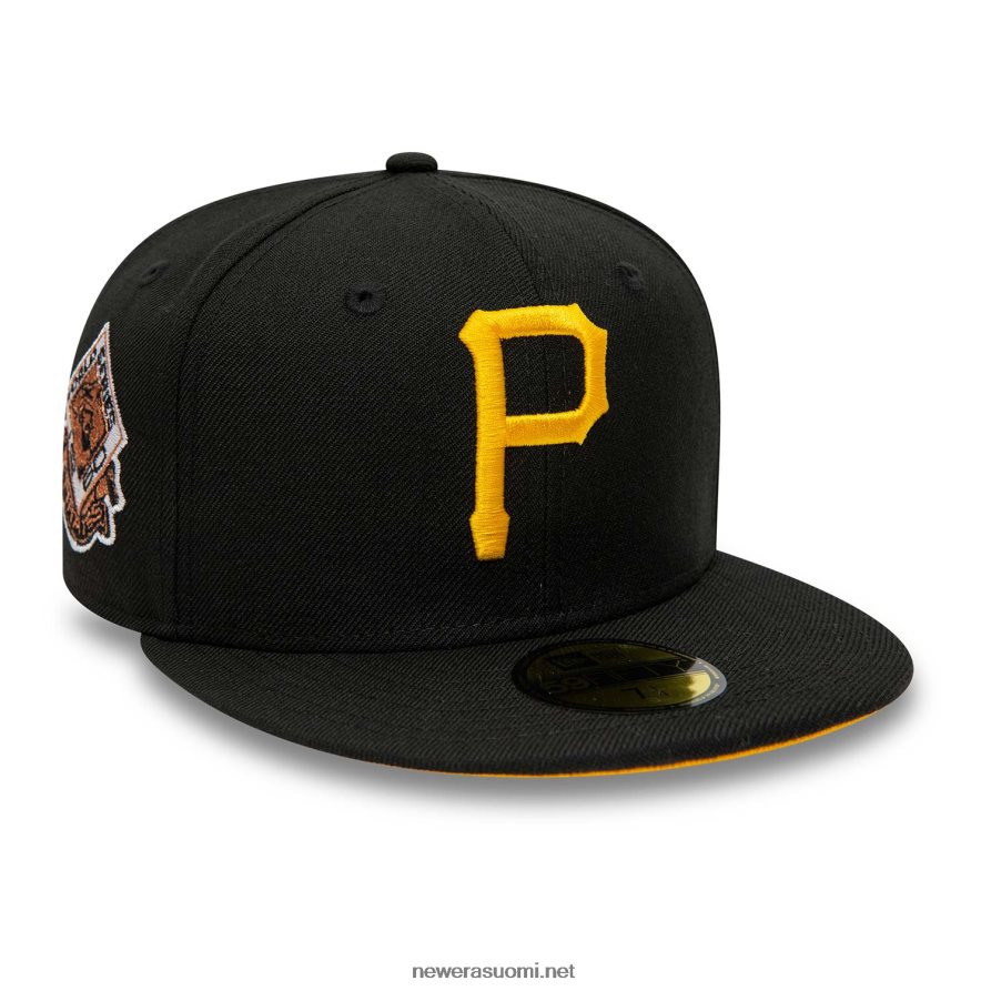 New Erapittsburgh pirates musta ja keltainen 59fifty varustettu lippalakki4V266L450