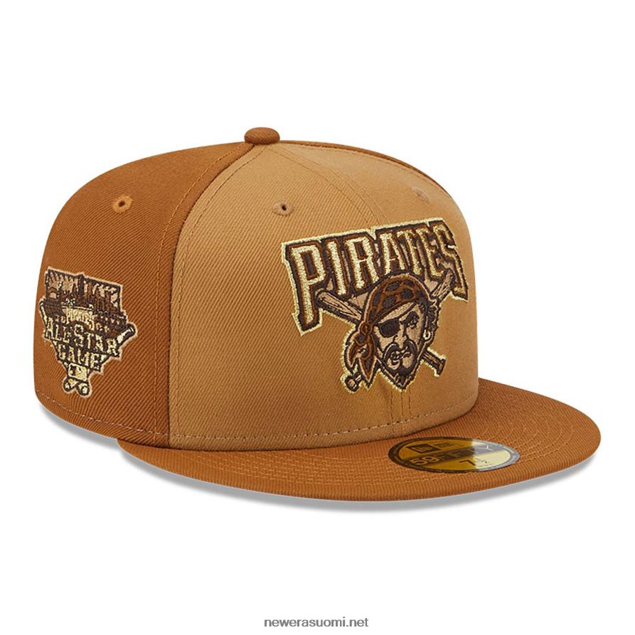 New Erapittsburgh pirates tri-sävy ruskea 59fifty varustettu lippalakki4V266L197