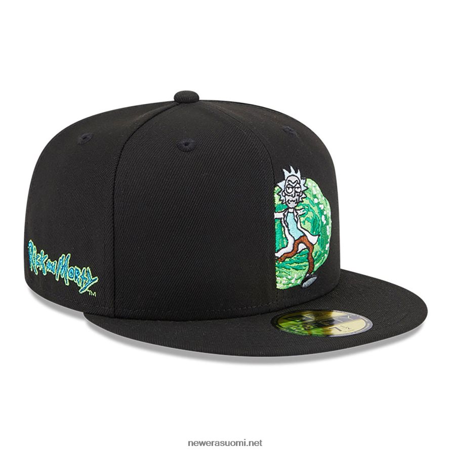 New Erarick and morty musta 59fifty varustettu lippalakki4V266L1107