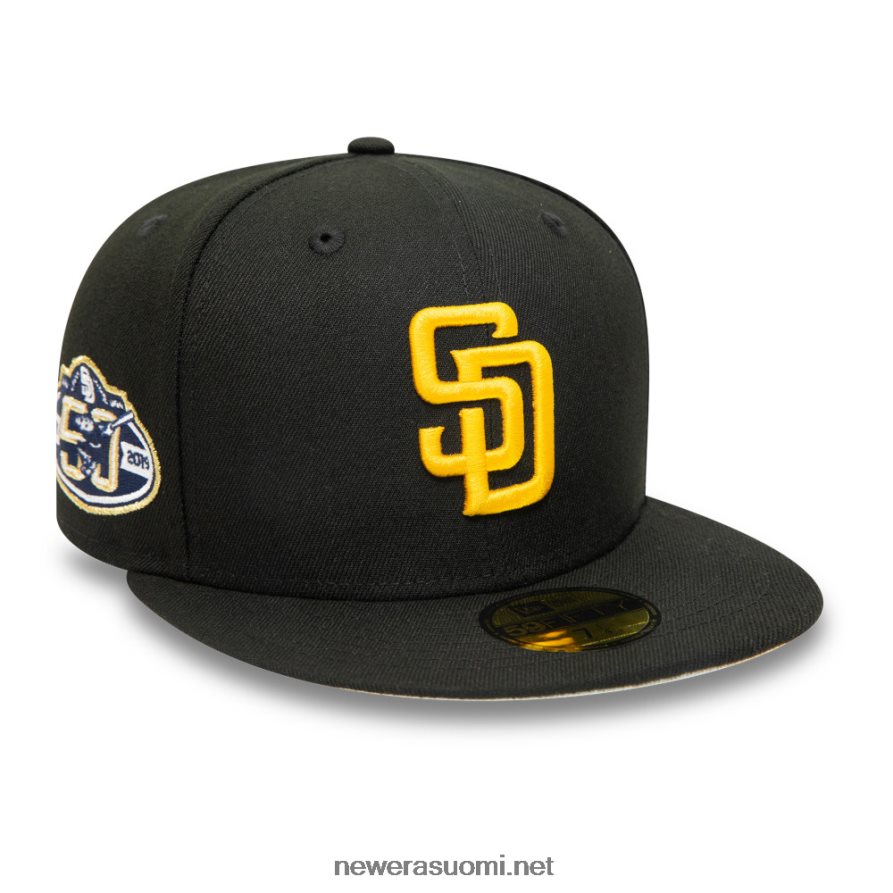 New Erasan diego padres 50-vuotisjuhla musta 59fifty varustettu lippis4V266L141