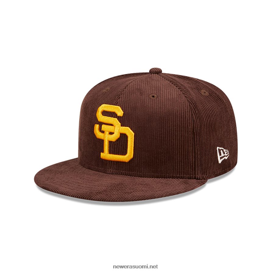 New Erasan diego padres cooperstown tummanruskea 59fifty varustettu lippalakki4V266L100