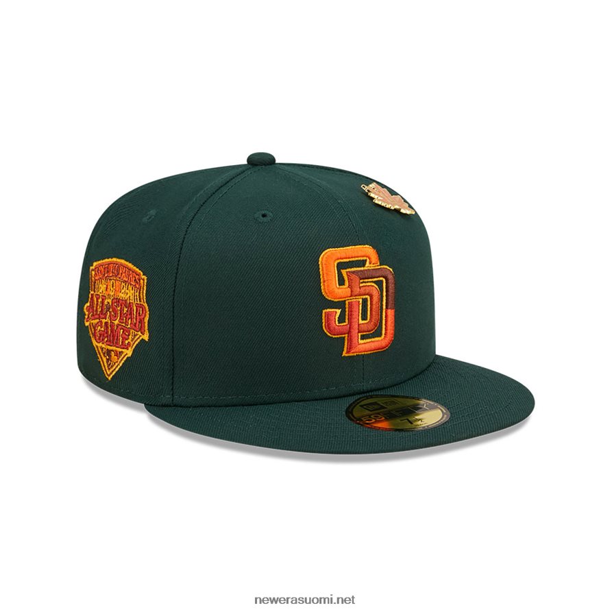 New Erasan diego padres vehreä tummanvihreä 59fifty varustettu lippis4V266L40