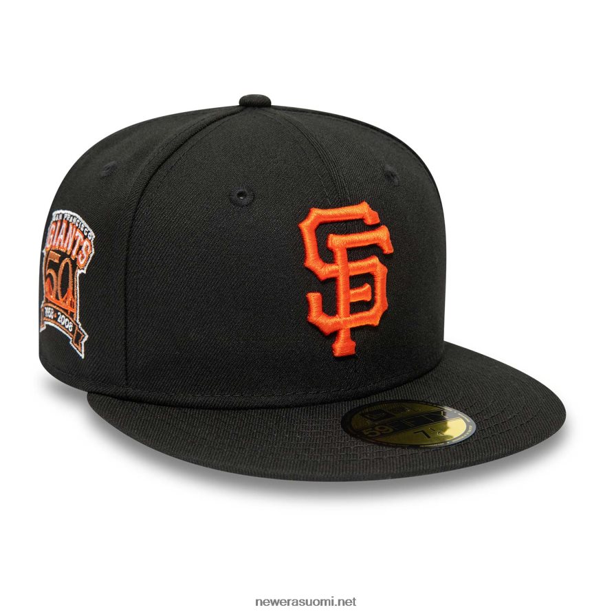 New Erasan francisco giants 50-vuotisjuhla musta 59fifty asennettu lippis4V266L265