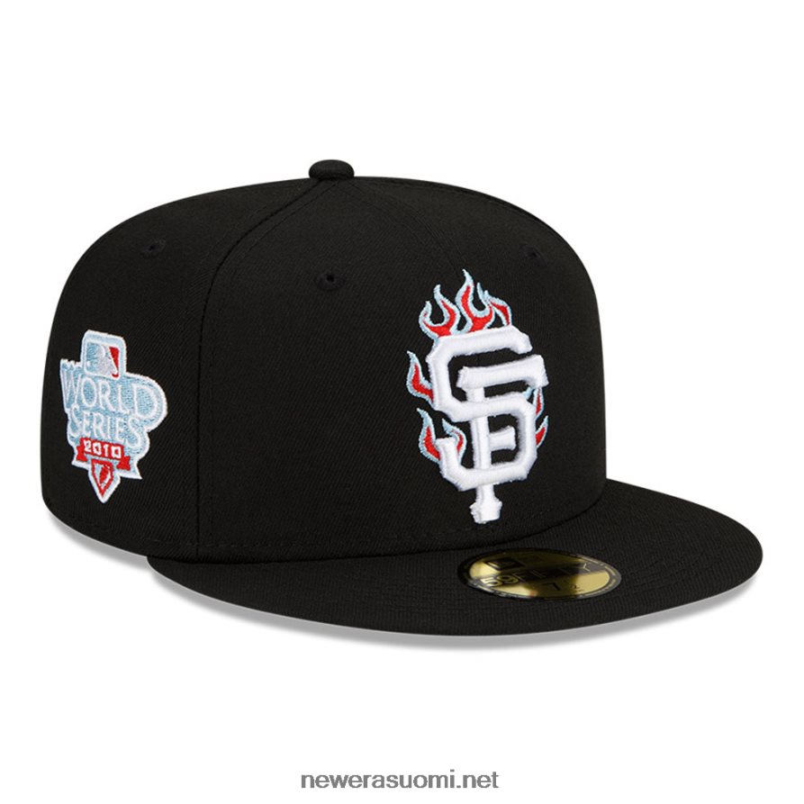 New Erasan francisco giants mlb joukkue tuli musta 59fifty cap4V266L641