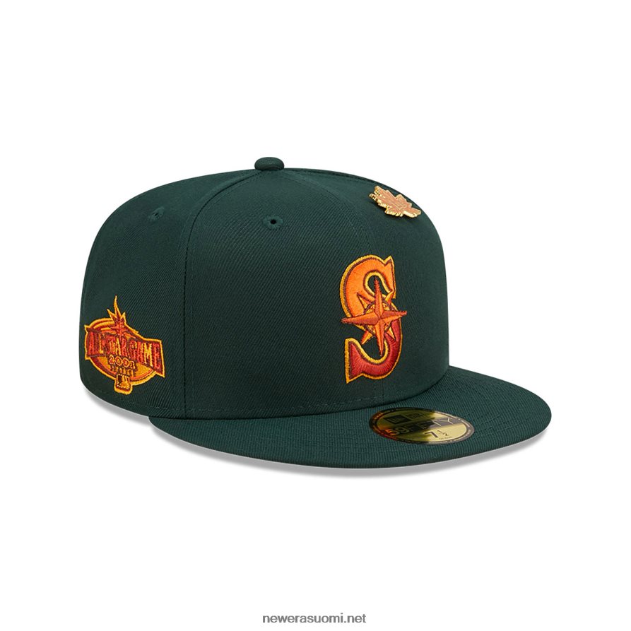 New Eraseattle mariners vehreä tummanvihreä 59fifty varustettu lippalakki4V266L1251