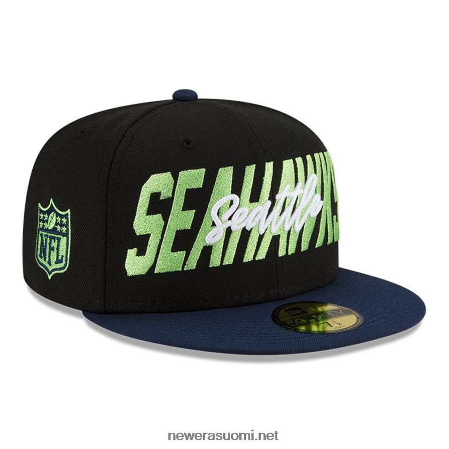 New Eraseattle seahawks nfl draft musta 59fifty varustettu lippalakki4V266L554