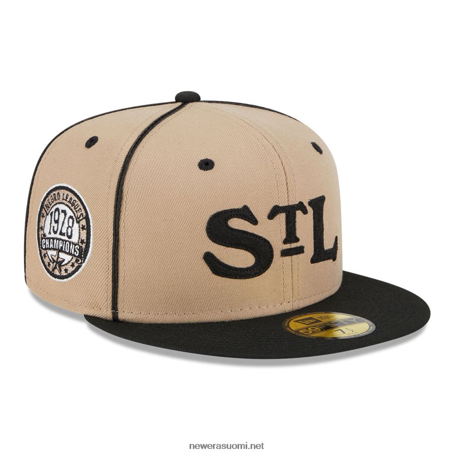 New Erast. louis stars negro League beige 59fifty varustettu lippalakki4V266L981