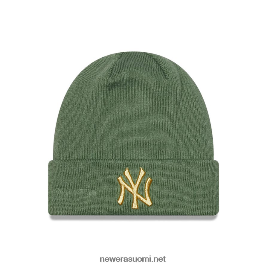 New Eranew york yankees metallinen naisten khaki pipohattu4V266L2555