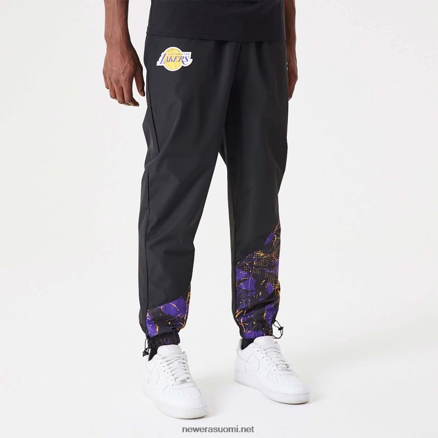 New Erala lakers nba koko print paneeli musta joggers4V266L2595