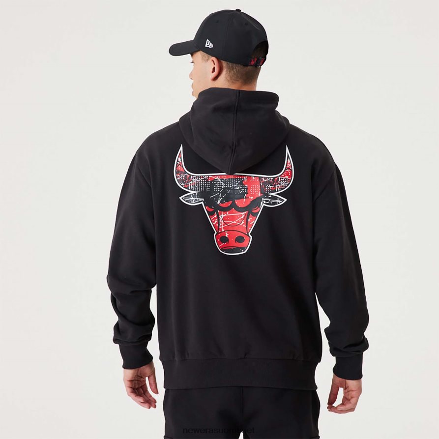 New Erachicago bulls nba infill team logo musta villapaita4V266L2688