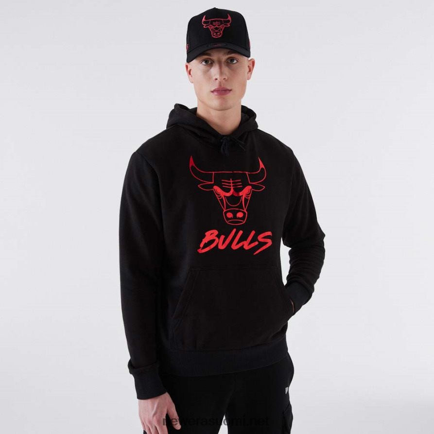 New Erachicago bulls nba metallinen musta huppari4V266L2730