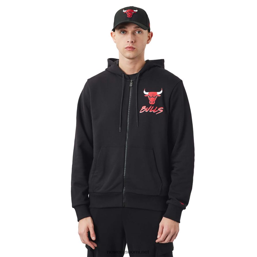 New Erachicago bulls nba script musta vetoketjullinen huppari4V266L2698