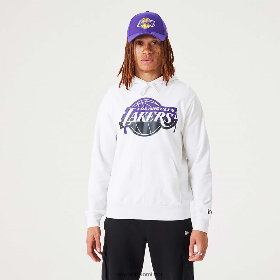 New Erala lakers nba drip logo valkoinen neulehuppari4V266L2819