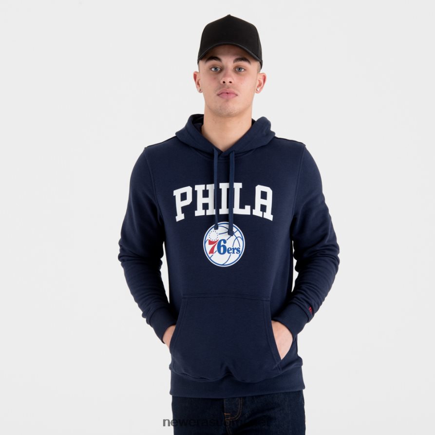 New Eraphiladelphia 76ers -joukkueen logolla laivastonsininen huppari4V266L2702