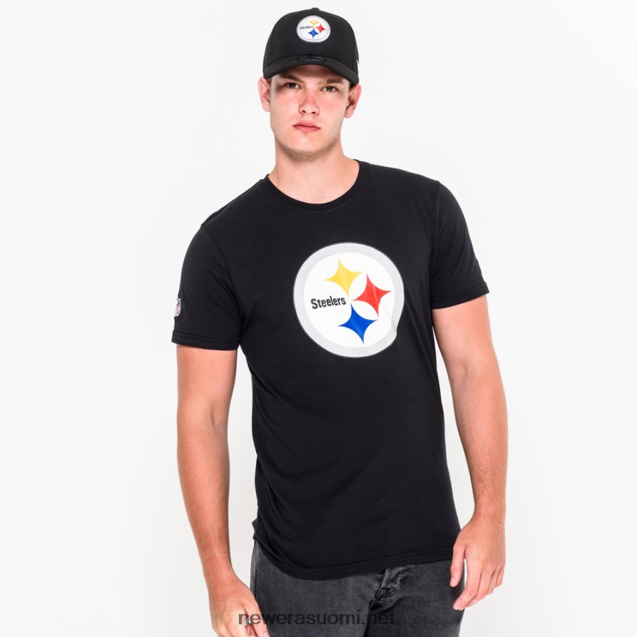 New EraPittsburgh Steelers Team logo musta t-paita4V266L3118