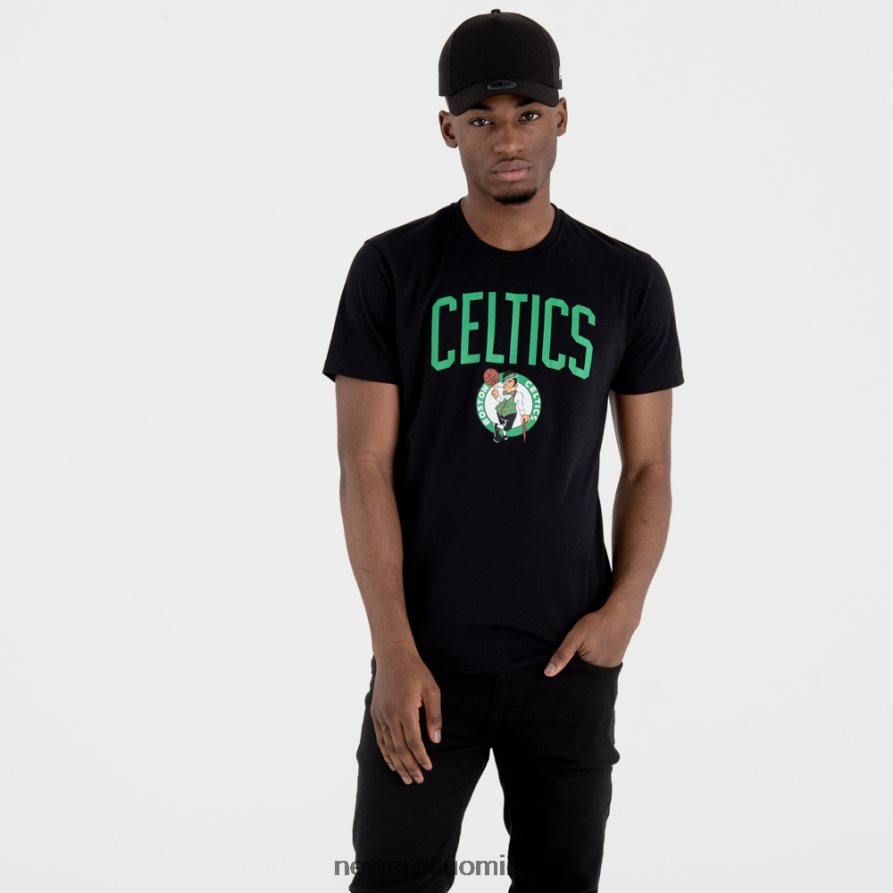 New Eraboston celtics team logo musta t-paita4V266L3145