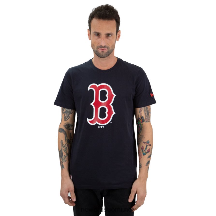 New Eraboston red sox logolla täytettävä musta t-paita4V266L2851