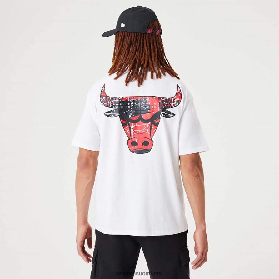 New Erachicago bulls nba infill team logo valkoinen ylisuuri t-paita4V266L3026