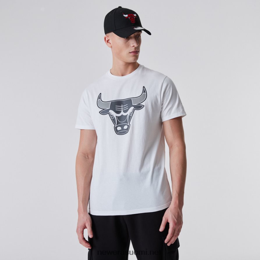 New Erachicago bulls nba outline logo valkoinen t-paita4V266L2845