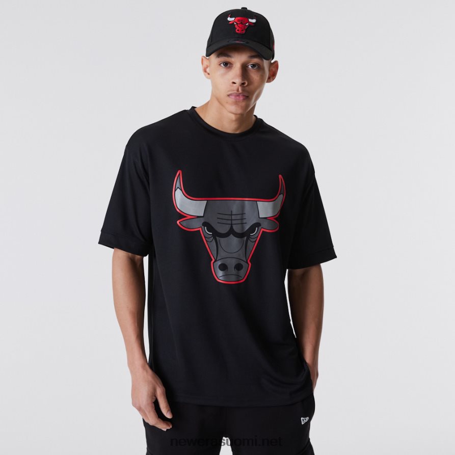 New Erachicago bulls nba outline mesh musta t-paita4V266L2918