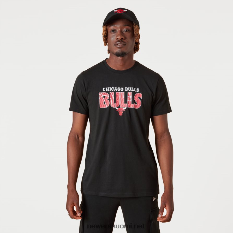 New Erachicago bulls nba sanamerkki musta t-paita4V266L2992