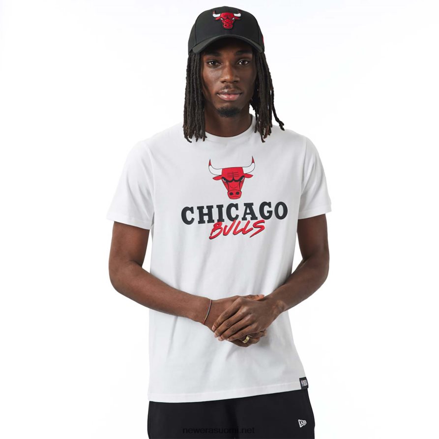 New Erachicago bulls nba script valkoinen t-paita4V266L3058