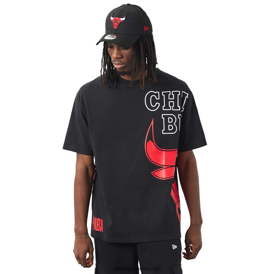 New Erachicago bulls nba sidelogo musta t-paita4V266L3141