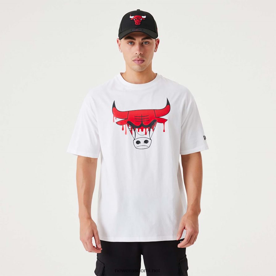 New Erachicago nba drip logo bulls valkoinen t-paita4V266L2972