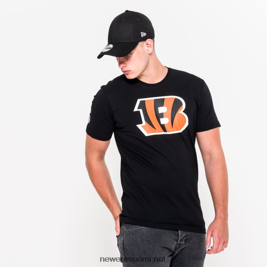 New Eracincinnati bengals team logo musta t-paita4V266L2994